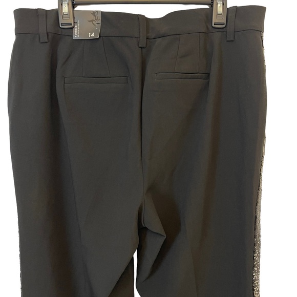 Torrid Black Dress Pants Sequined Sides Size 14 Skinny New WT - Picture 6 of 15